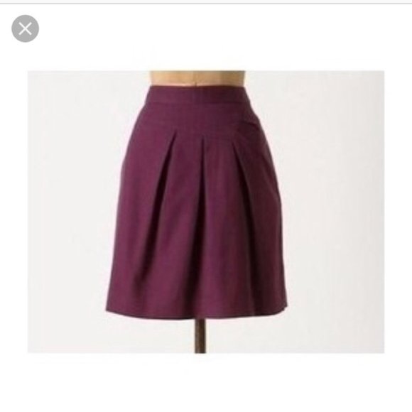 Anthropologie Dresses & Skirts - Anthropologie Tabitha Runny Yoke Purple Skirt 2